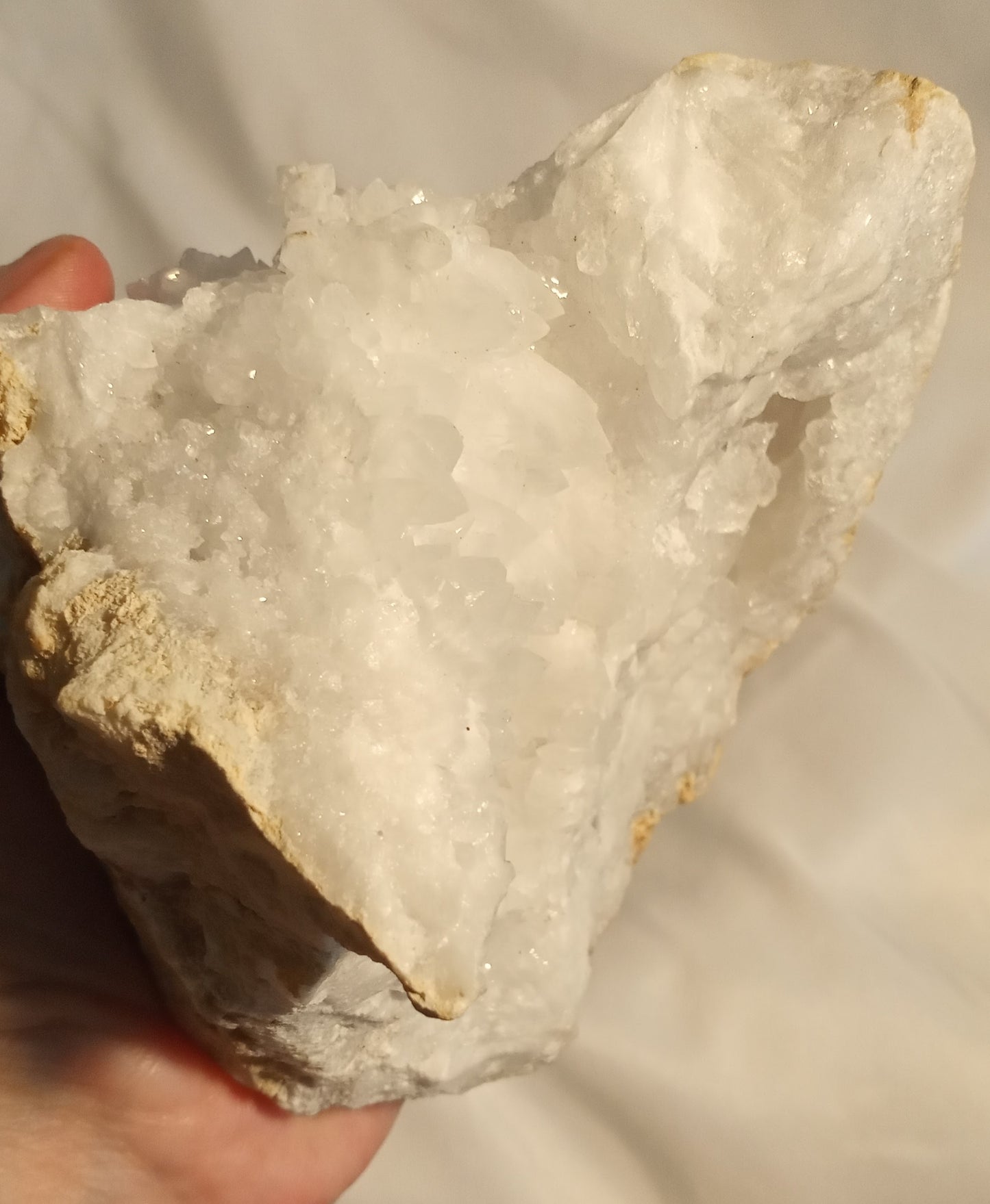 White Quartz Geode - Over 2lbs