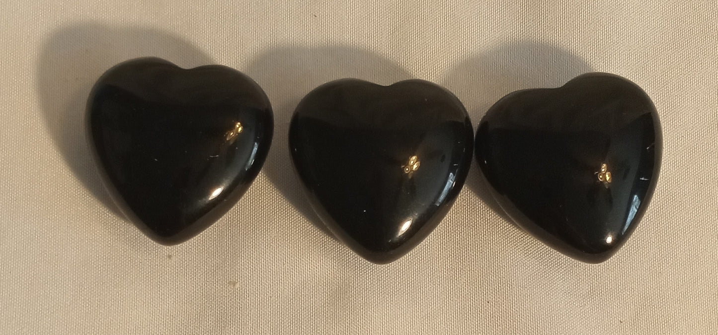 Black Obsidian Hearts