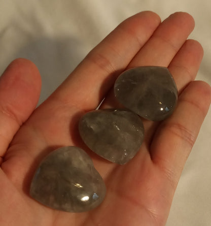 Smoky Quartz Hearts