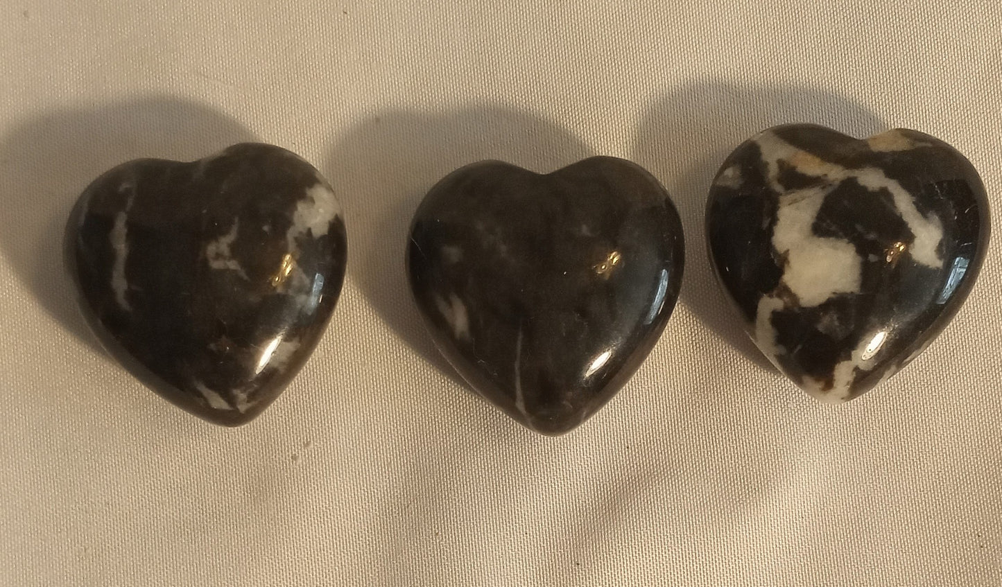 Zebra Jasper Hearts