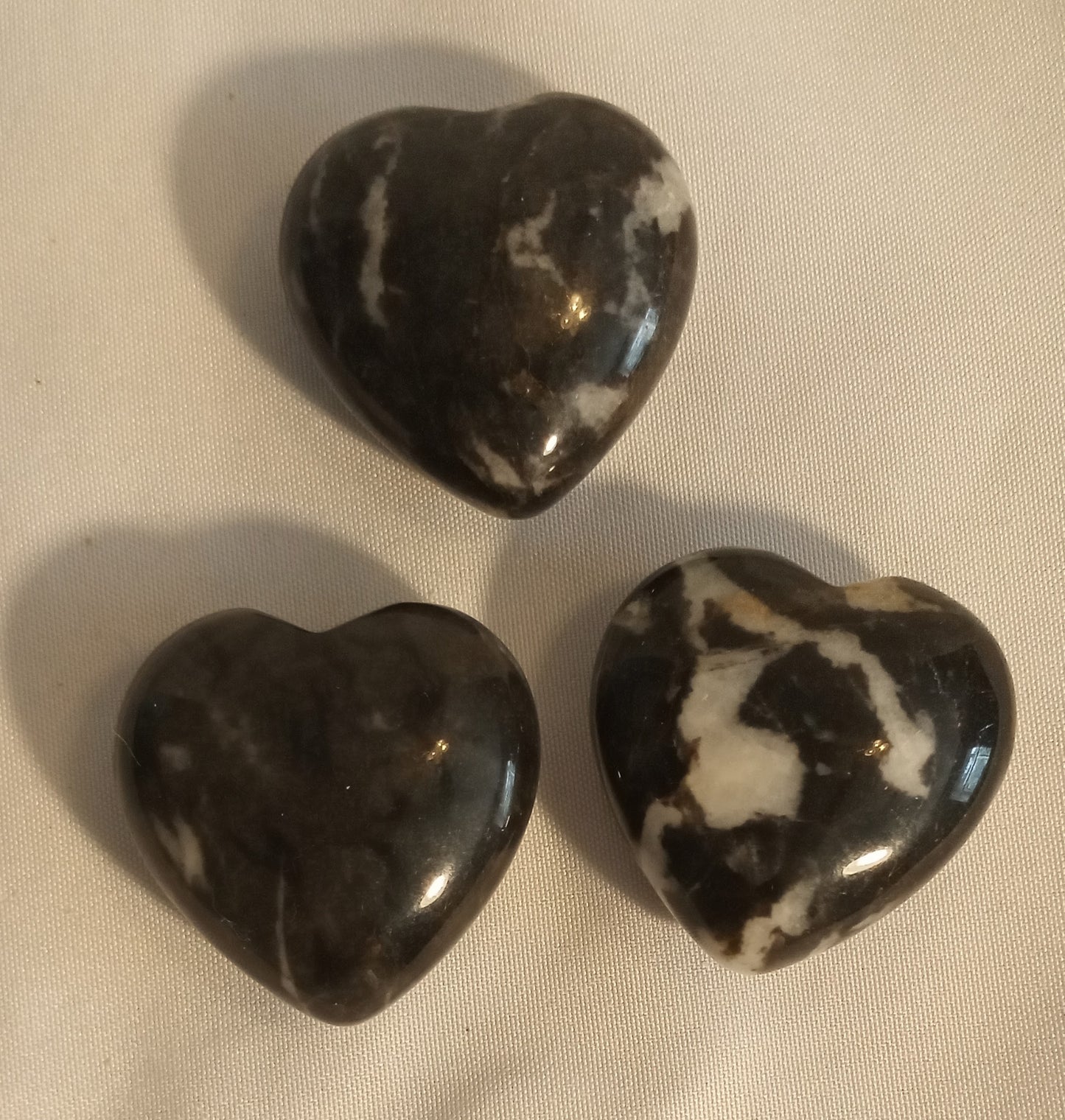 Zebra Jasper Hearts