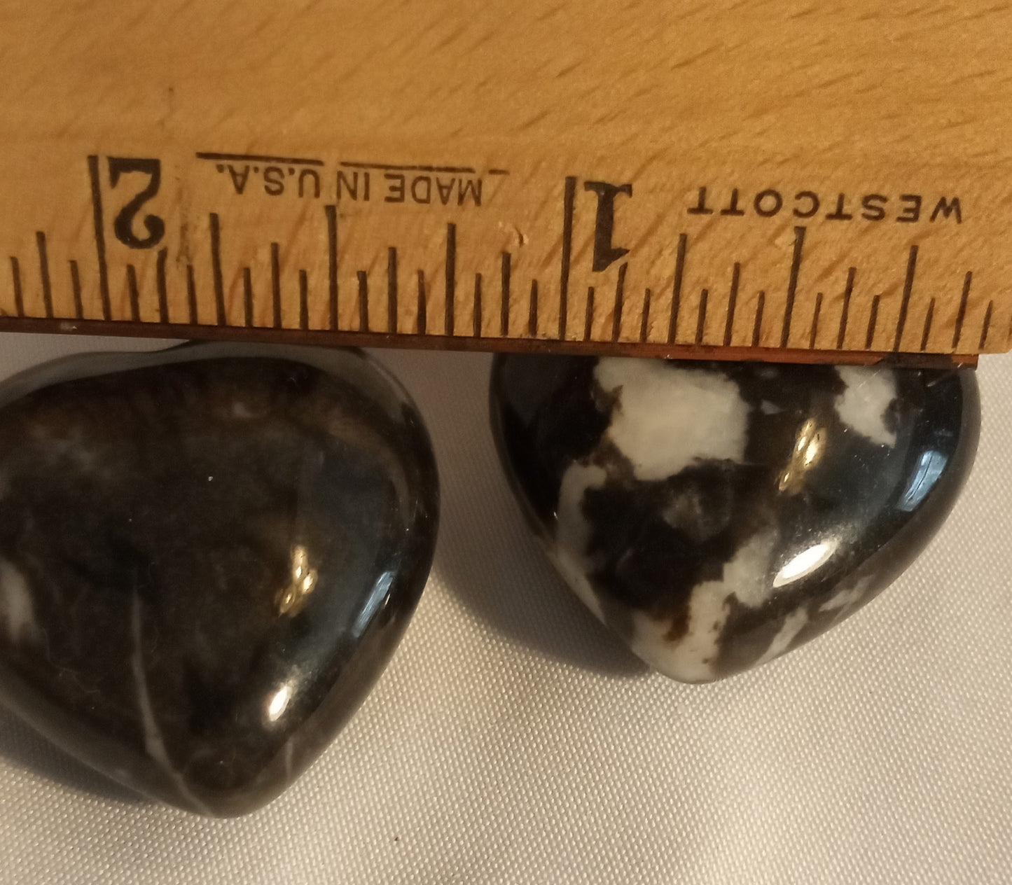 Zebra Jasper Hearts