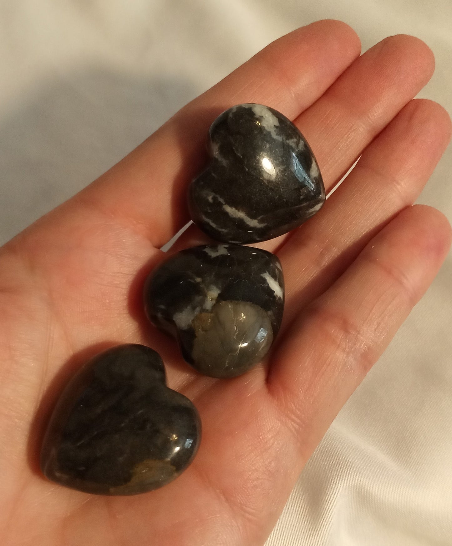 Zebra Jasper Hearts