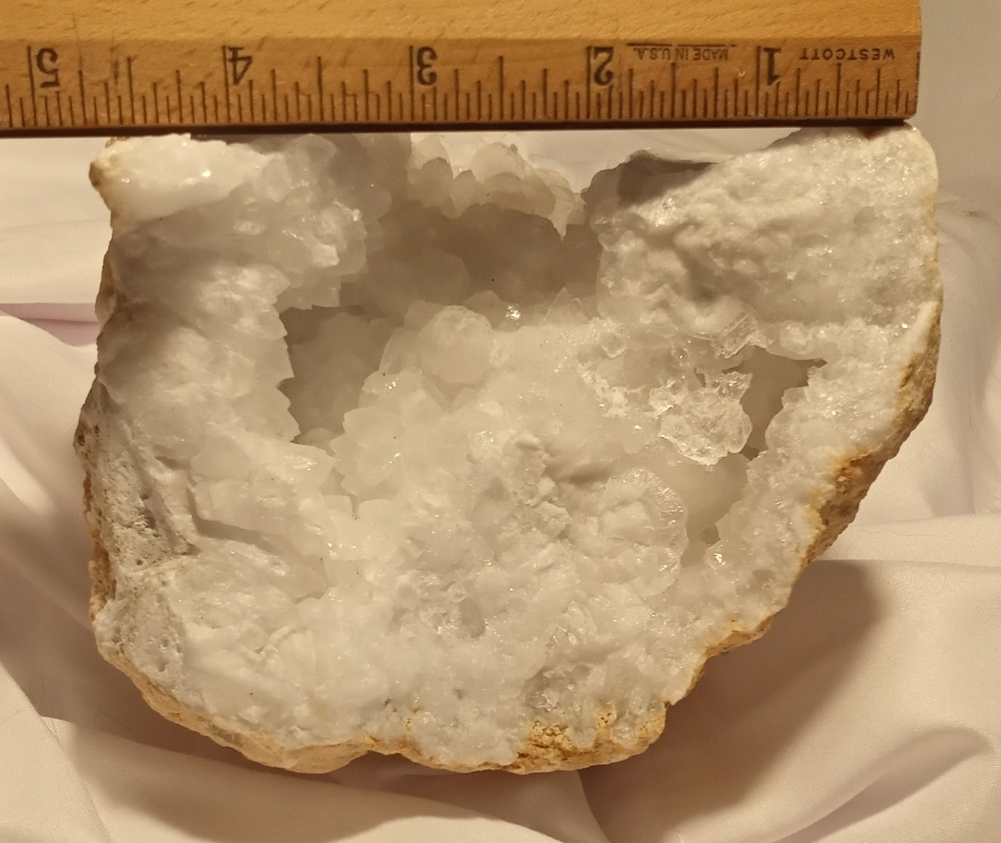 White Quartz Geode - Over 2lbs