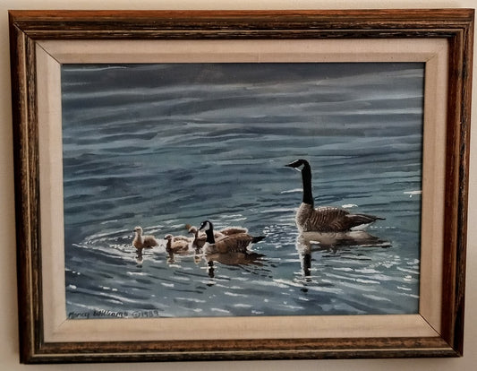 Geese - Oil On Canvas 1989