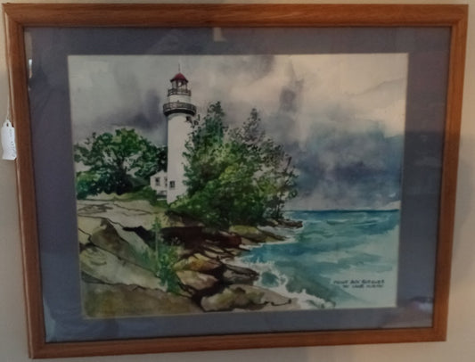 Pointe Aux Barques Lighthouse on Lake Huron 1989