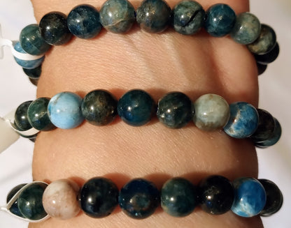 Apatite 8mm Round Bracelet