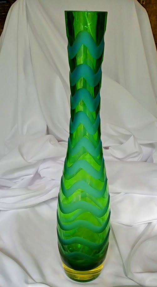 Murano Italian Large Glass Vase