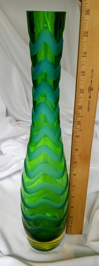 Murano Italian Large Glass Vase