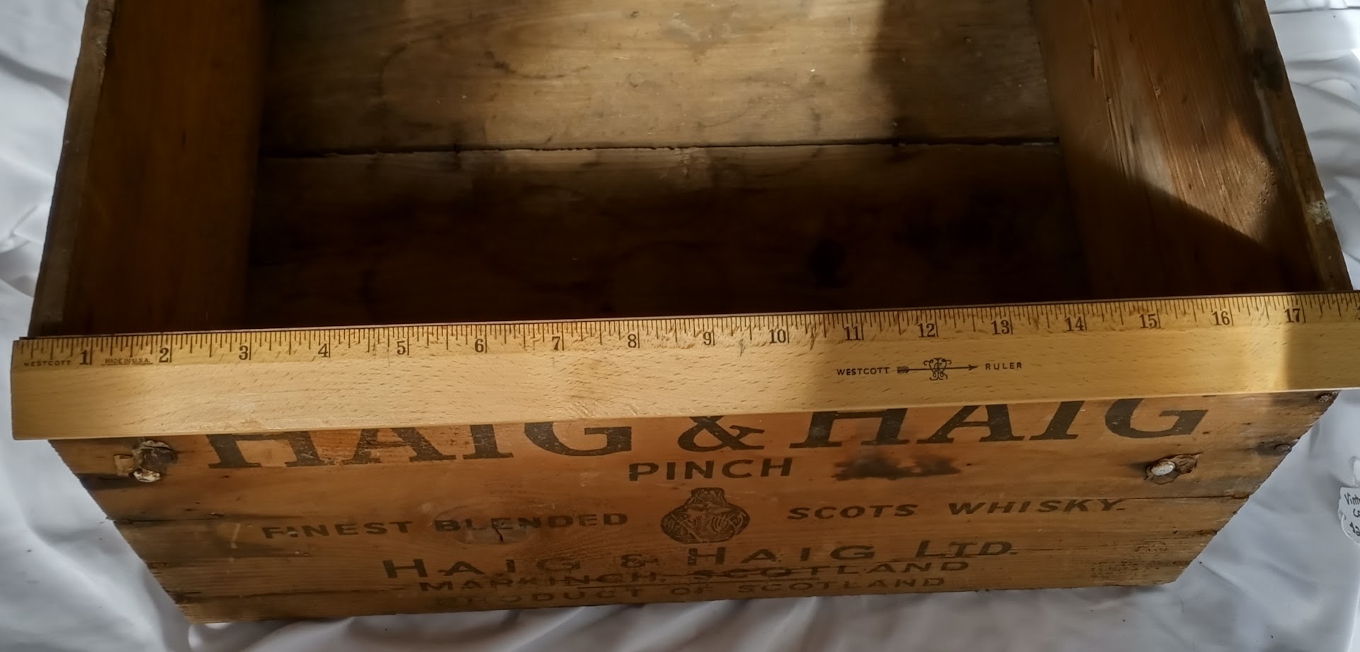 Haig & Haig Scots Whiskey Wooden Crate – NORTHERN GREAT LAKES TRADING CO.