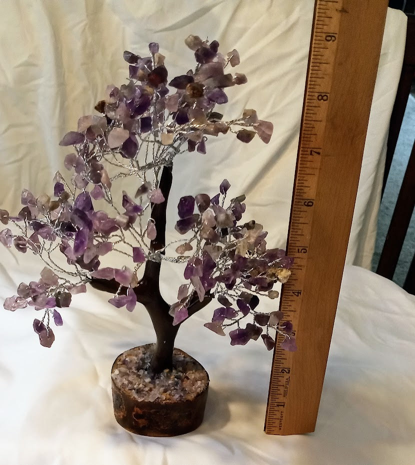 Amethyst Gem Tree - 300 Crystal Beads