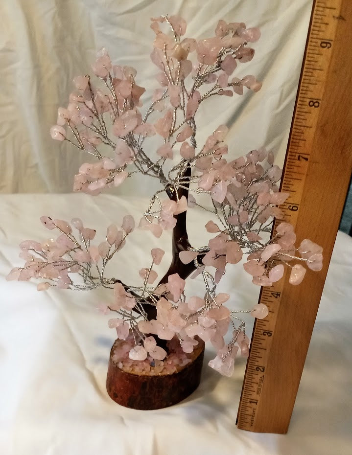 Rose Quartz Gem Tree - 300 Crystal Beads