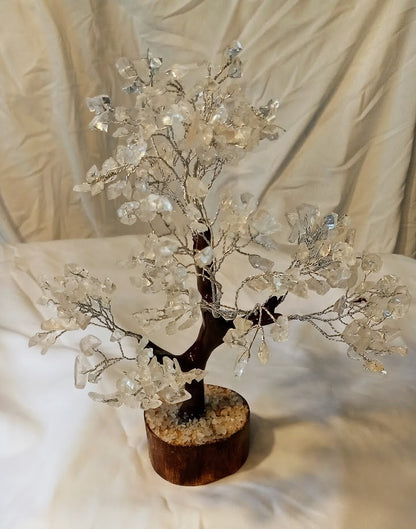 Clear Quartz Gem Tree - 300 Crystal Beads