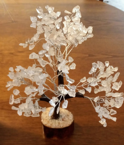 Clear Quartz Gem Tree - 300 Crystal Beads