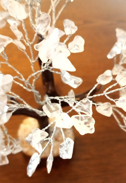 Clear Quartz Gem Tree - 300 Crystal Beads