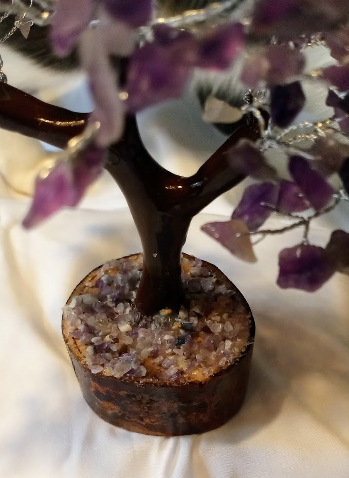 Amethyst Gem Tree - 300 Crystal Beads