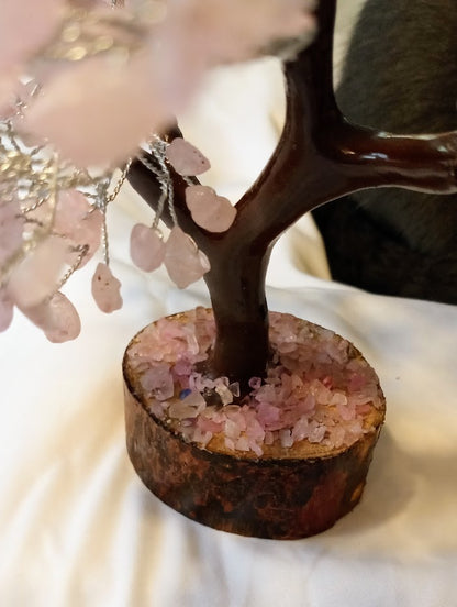 Rose Quartz Gem Tree - 300 Crystal Beads