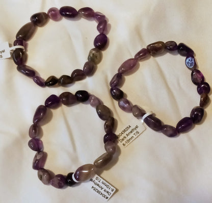 Amethyst Tumble Stone Bracelet