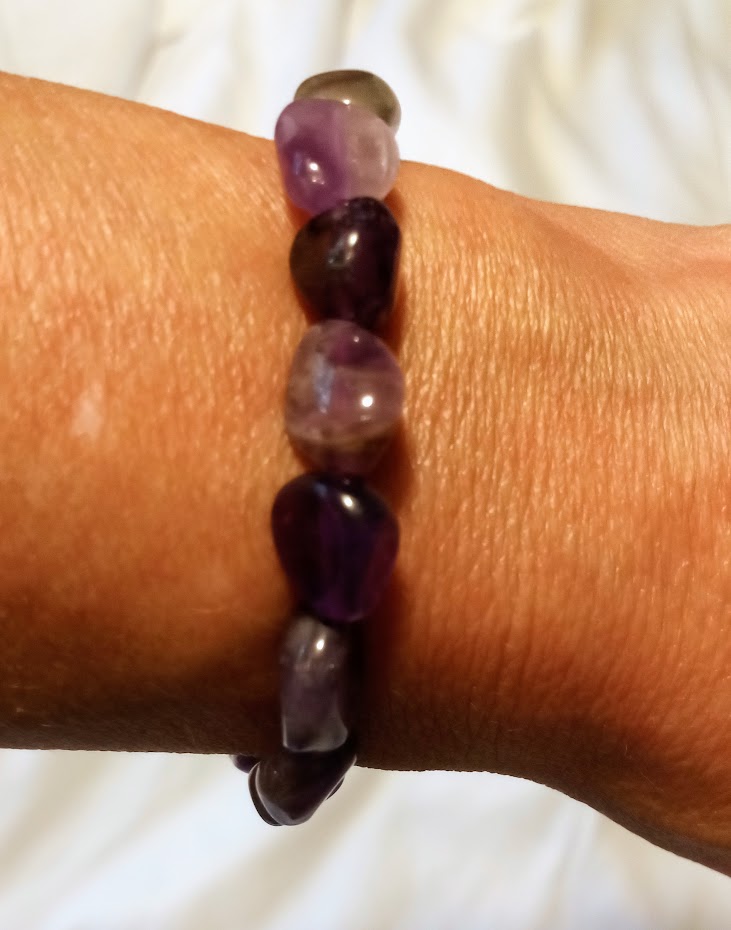 Amethyst Tumble Stone Bracelet