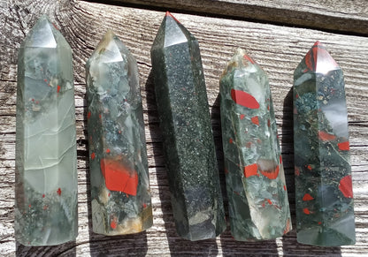 Seftonite Towers - African Bloodstone Towers -  Vulcan Jasper Towers - Medium