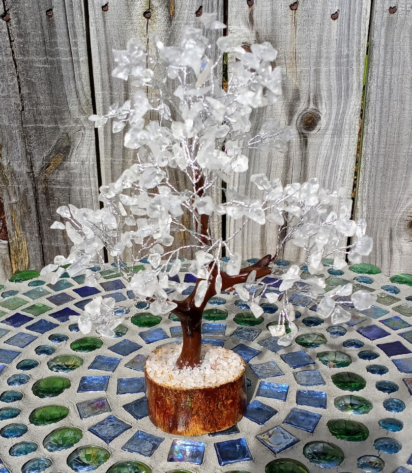 Clear Quartz Gem Tree - 300 Crystal Beads