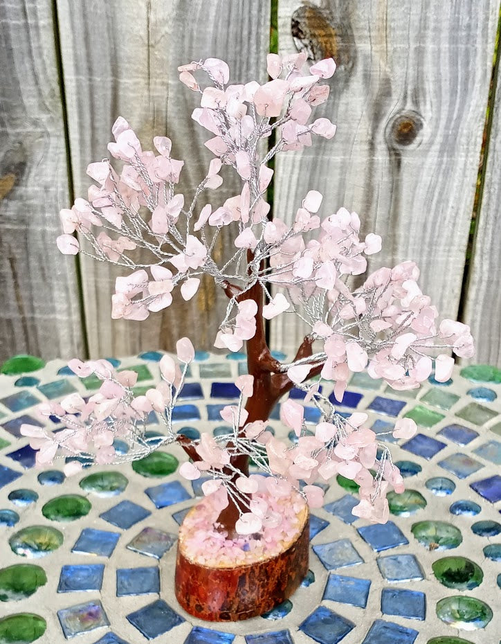 Rose Quartz Gem Tree - 300 Crystal Beads