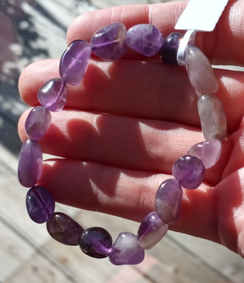 Amethyst Tumble Stone Bracelet