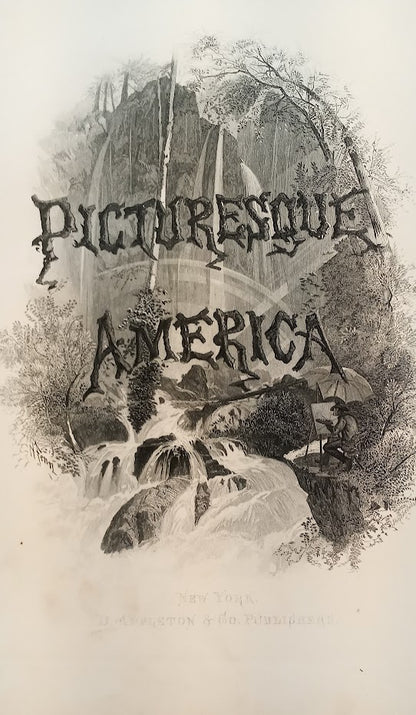 PICTURESQUE AMERICA; Or, The Land We Live In. 1872 / 1874 2 Volume Set