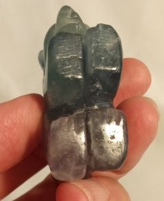 Fluorite Hand Carved Bear