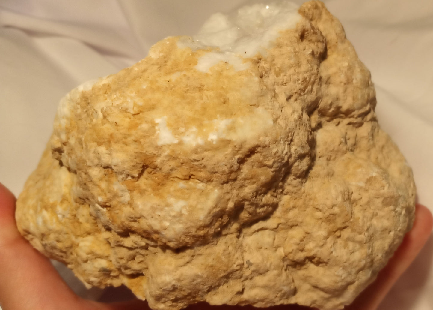 White Quartz Geode - Over 2lbs