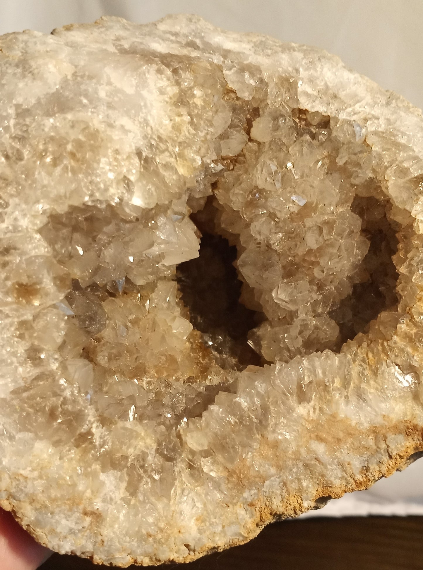 Kentucky Geode - Quartz Crystal Cluster Smokey Golden Iron - Over 3lbs