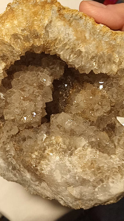 Kentucky Geode - Quartz Crystal Cluster Smokey Golden Iron - Over 3lbs