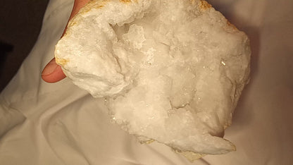 White Quartz Geode - Over 2lbs