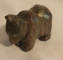 Pyrite Hand Carved Bear