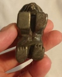 Pyrite Hand Carved Bear