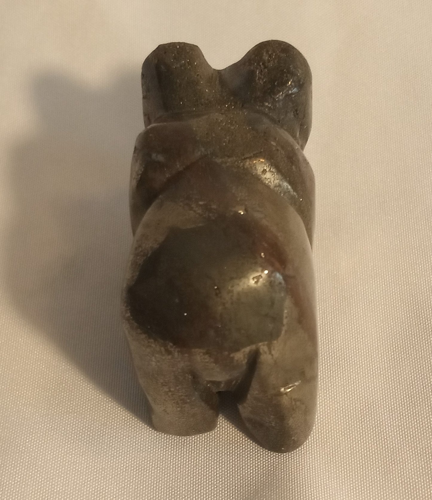 Pyrite Hand Carved Bear