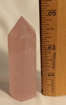 Rose Quartz Tower 1 - 6 Sides - Beautiful Pink